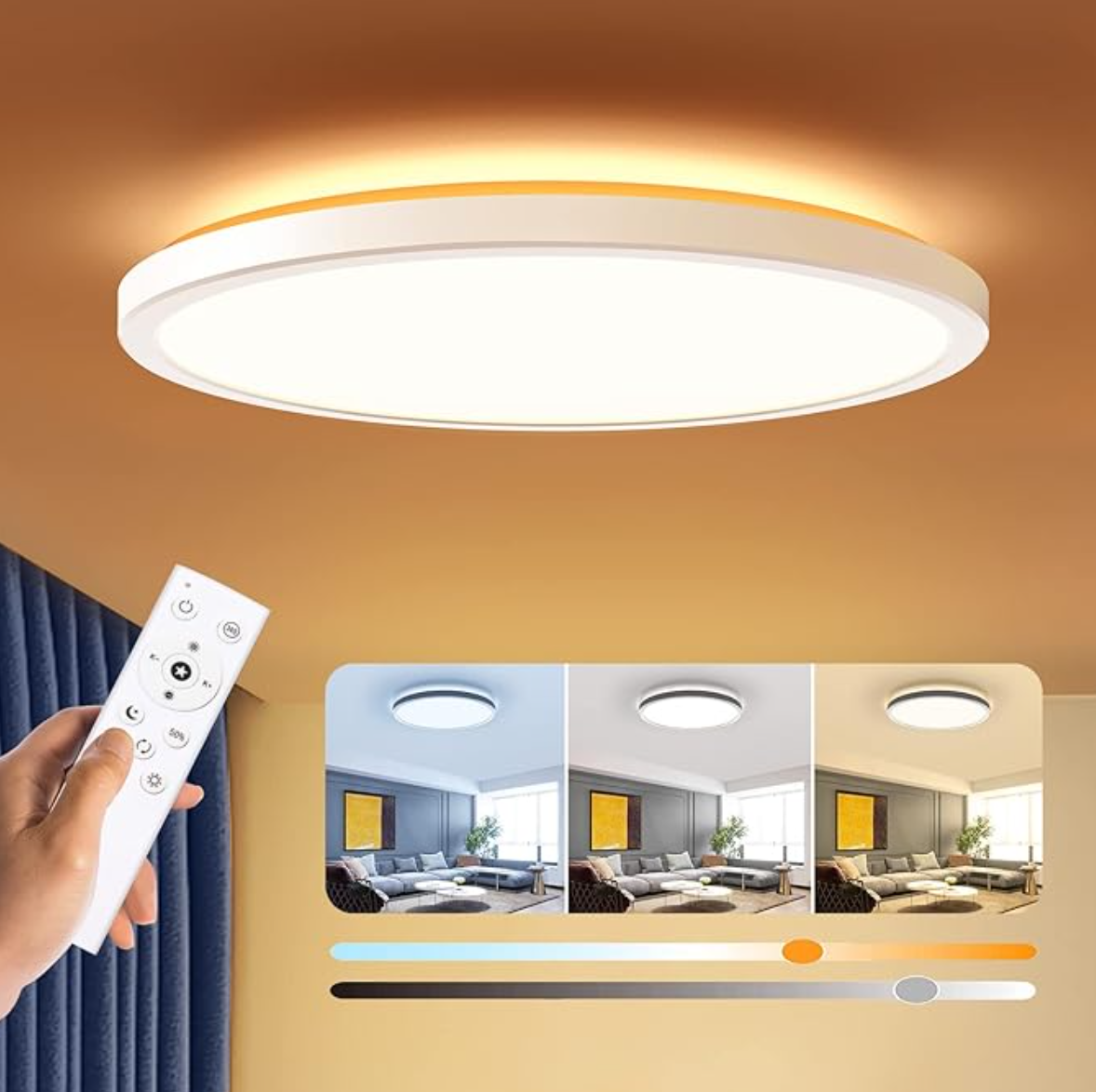 Omnigineer SmartGlow™ - Motion Sensor Ceiling Light