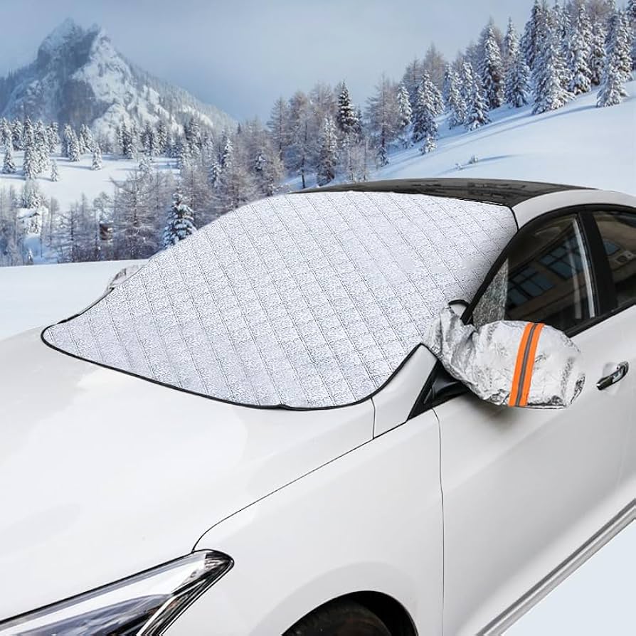 Omnigineer FrostShield Windshield Cover – All-Season Protection with Magnetic Hold ❄️🚗