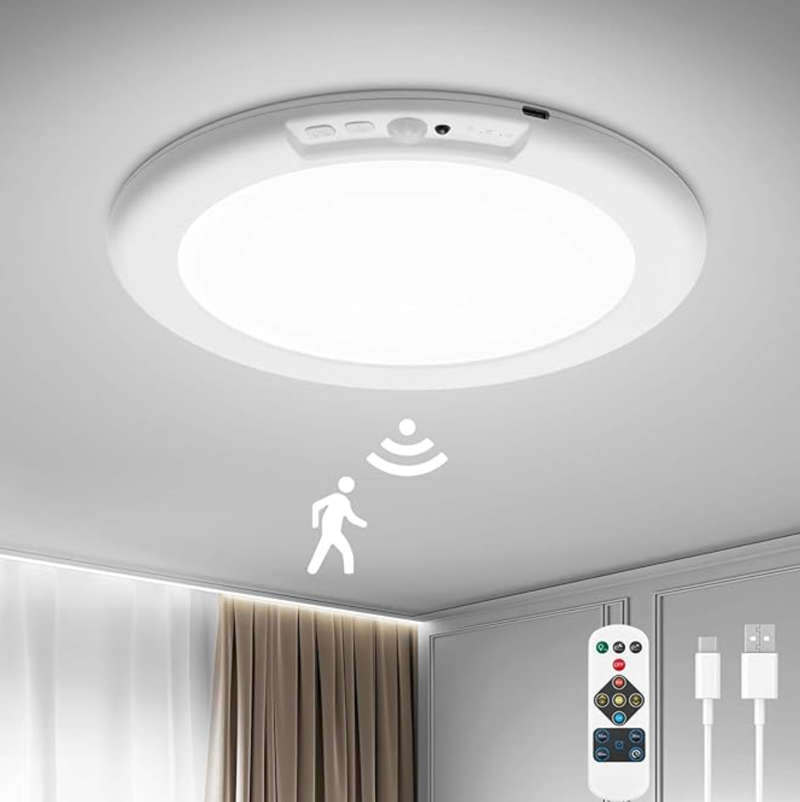 Omnigineer SmartGlow™ - Motion Sensor Ceiling Light