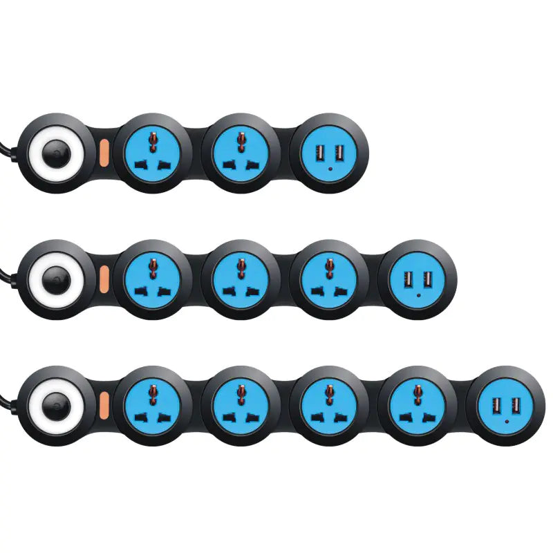 Customizable Folding Rotating Power Strip for Global Use