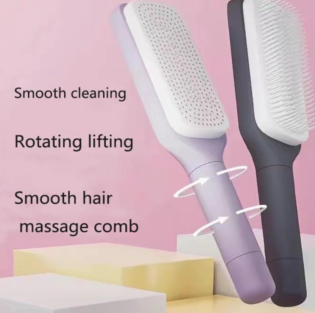 ✨ Omnigineer Self-Cleaning Hair Brush