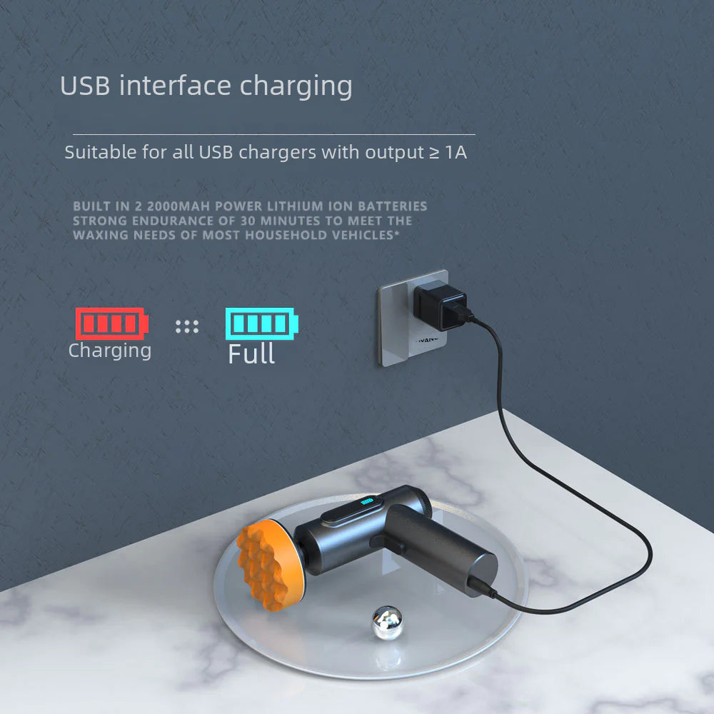 Wireless Car Waxing and Polishing Tool for Home Use