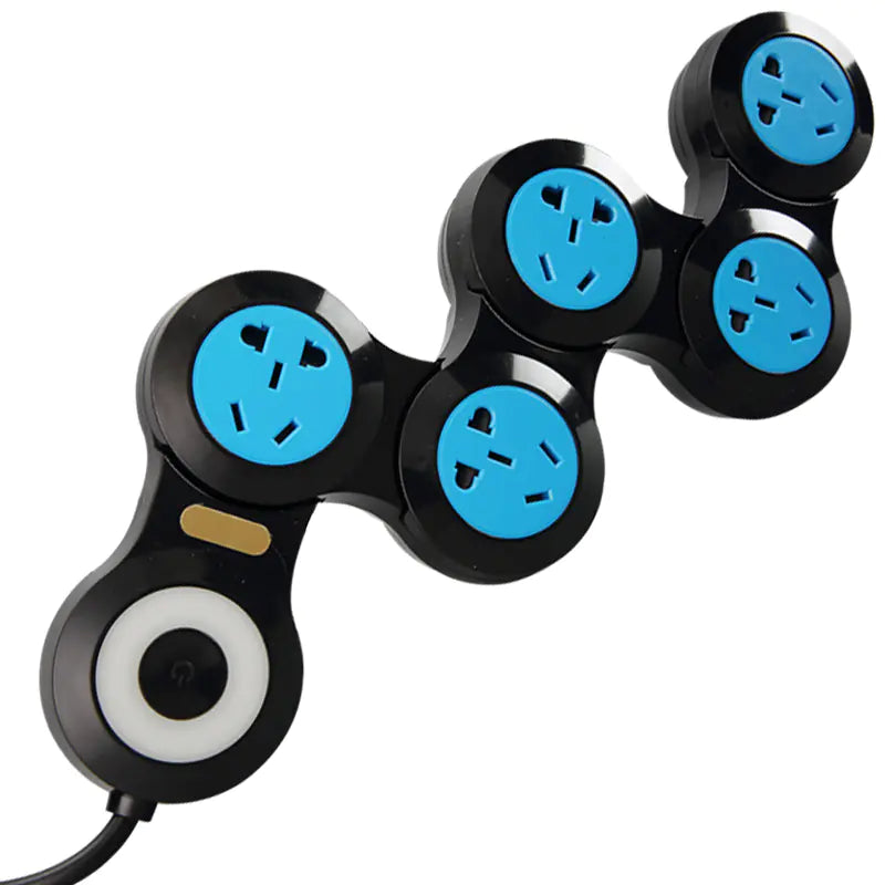 Customizable Folding Rotating Power Strip for Global Use
